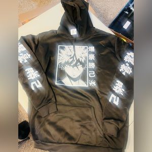 Black Hoodie Sweatshirt, 3XL.